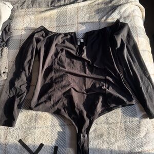 Elegant Black Off-Shoulder Women's Top